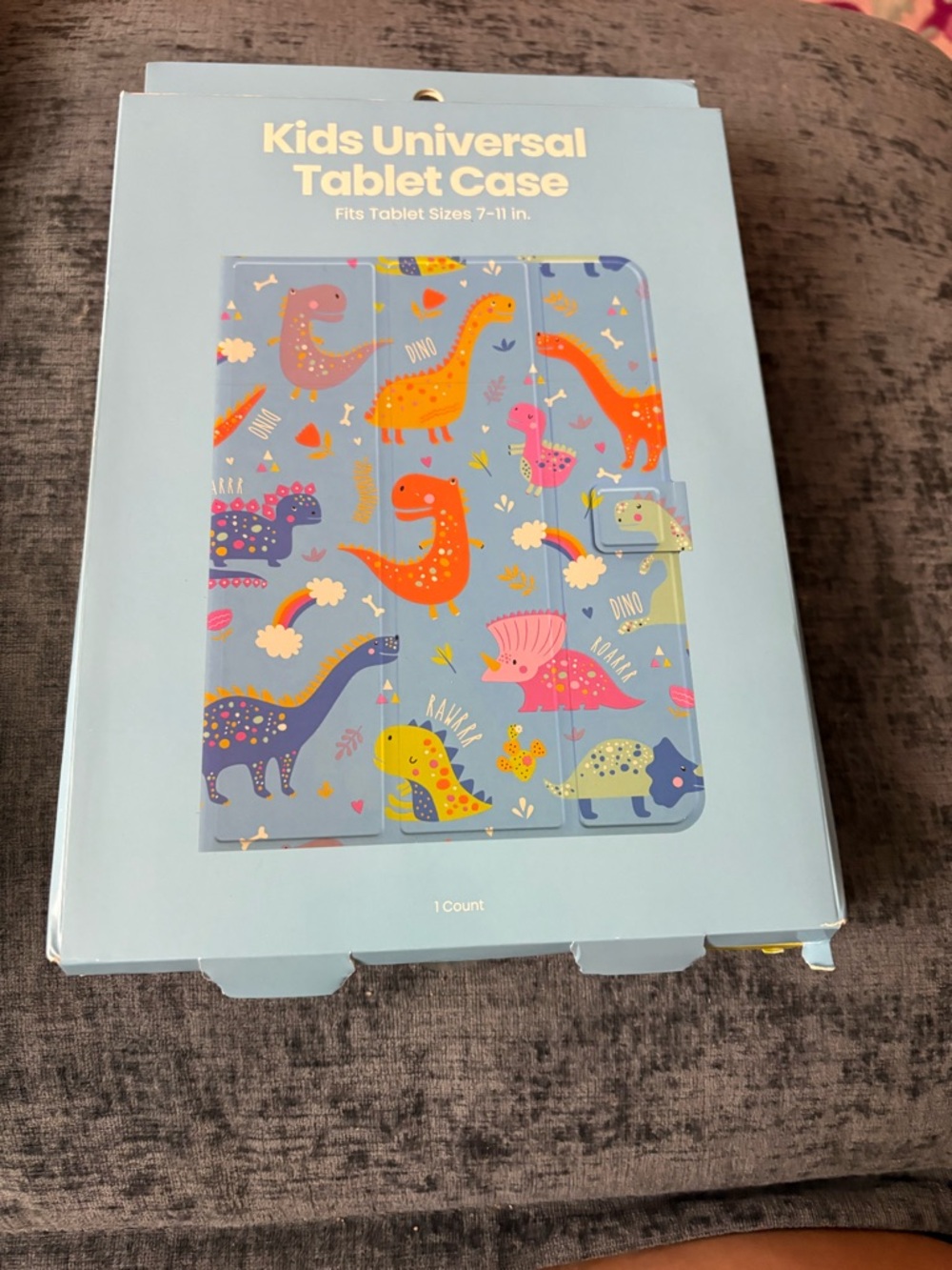 Kids Universal Tablet Case - Colorful Dinosaur Print